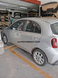 Sides skirts slim NZ Nissan March hidrografía carbono 2021 - 2026