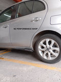 Sides skirts slim NZ Nissan March hidrografía carbono 2021 - 2026