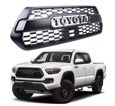 Parrilla Toyota Tacoma 2020 Negra Con Emblema Plateado