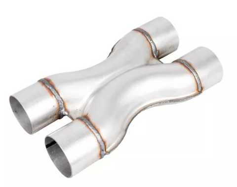 Escape Tuberia Acero En X Flujo Cruzado 2.5p Cualquier Motor