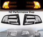 calaveras Acura TL 2004-2008 carcasa negra lente transparente halógena