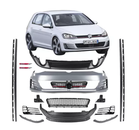 Body Kit Golf Mk7 Tipo Gti 2014-2017 Niebla Facia Disfusor..