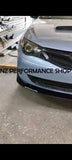 Splitter 3 piezas NZ Subaru Impreza WRX negro piano 2008 2009 2010