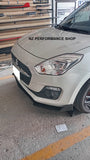 Front splitter 3 piezas Suzuki Swift negro piano 2017 - 2023