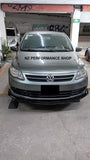Front lip Shark VolksWagen Gol negro piano 2008 - 2012