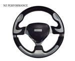 Volante Deportivo Negro Con Gris
