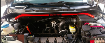 Barra Puntal Frontal (Strut Bar) Gol / Saveiro Mk5, Mk6, Mk7 2007-2022