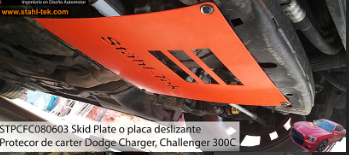 Placa Deslizante Protectora de Cárter (Skid Plate) Charger Challenger 300C Mk3 2008-2022