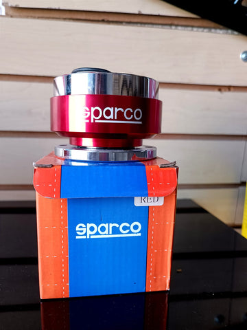 quick release sparco rojo