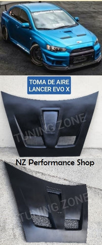 toma de cofre type evo X mitsubishi lancer 10 08-16