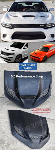 toma de cofre estilo hellcat dodge charger / challenguer / cherokee / durango