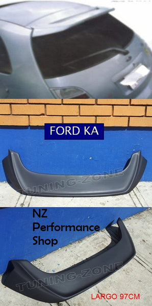 Alerón Techo Trasero Fibra Vidrio Para Ford Ka Mk2 2008-2014 - Sin Pintar, Requiere Preparación Y Pintura