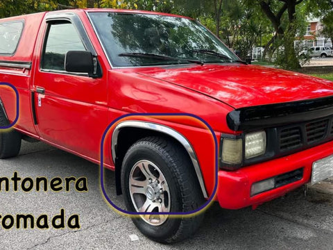 cantoneras cromadas NISSAN D21 94-08  (4 PIEZAS)