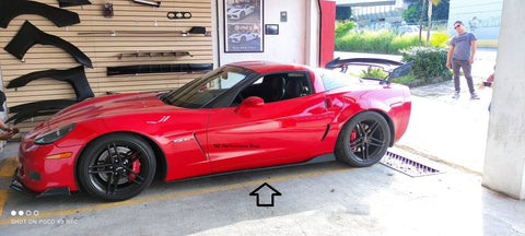 Sides Skirts Extension Chevrolet Corvette C6