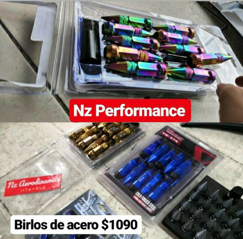 BIRLOS DE ACERO INOXIDABLE NZ PERFORMANCE