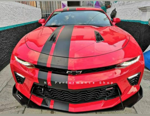 splitter 3 pz negro piano chevrolet camaro