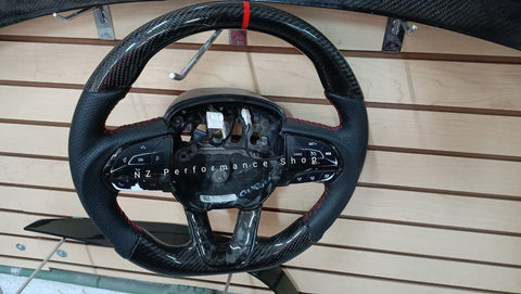 volante fibra de carbono dodge challenger / charger 2015-2022