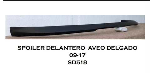 FRONT LIP CHEVROLET AVEO 2009-2017