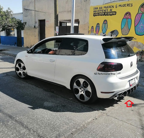 Rear diffuser Central VW Golf 2003-2009