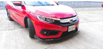 front lip de hidro carbono gloss honda civic 2016-2021