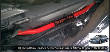 Barra Tensora de Horquillas Trasera (Rear Stress Bar) Altima / Maxima Mk3 2002-2006