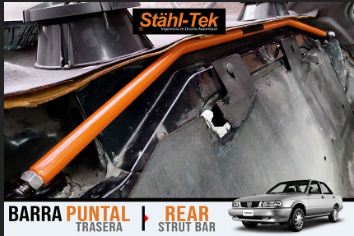 Barra Puntal Trasera con Herraje (Rear Strut Bar) Sentra B13 Tsuru III Mk3 1993-2018