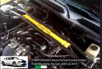 Barra Puntal Frontal Doble (Double Strut Bar) Mustang Mk5 2005-2014