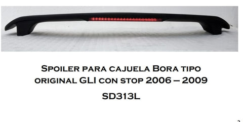 Aleron Cajuela VW Bora 2006-2009 tipo original gli cn stop