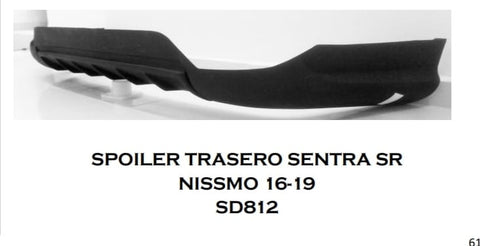 DIFFUSER NISSAN SENTRA 2016-2019 NISSMO SR