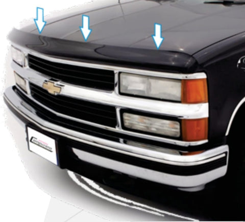 Deflector cofre chevrolet silverado 1981-1991