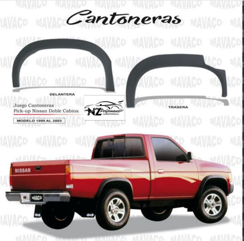 cantoneras nissan pick-up doble cabina 1999-2003