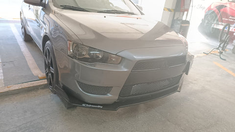 front lip mitsubishi lancer 2009-2016